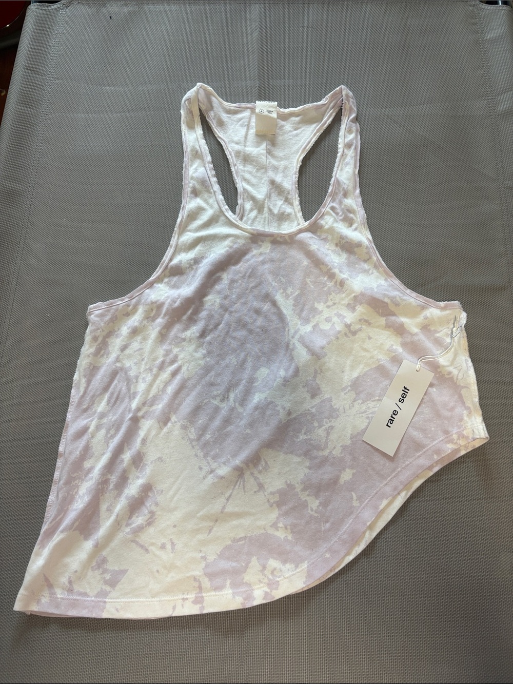 Rare/self  all gender Lilac Tie-Dye Racerback Tank sz 4